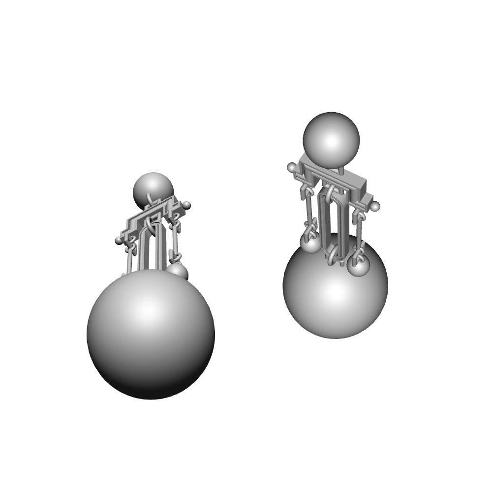 【3Dモデルデータ】ピアス15【Pierced earrings15】