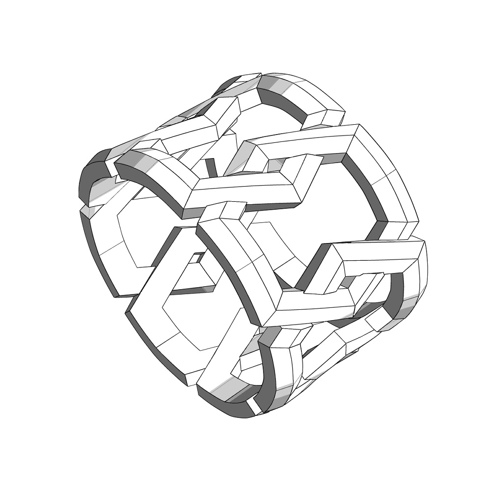 【3Dモデルデータ】ブレスレット1【bracelet1】