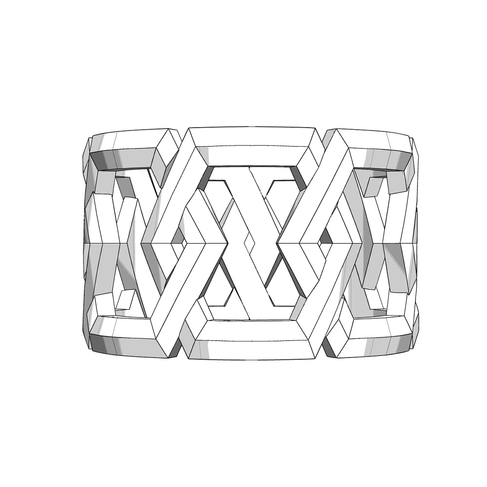 【3Dモデルデータ】ブレスレット1【bracelet1】