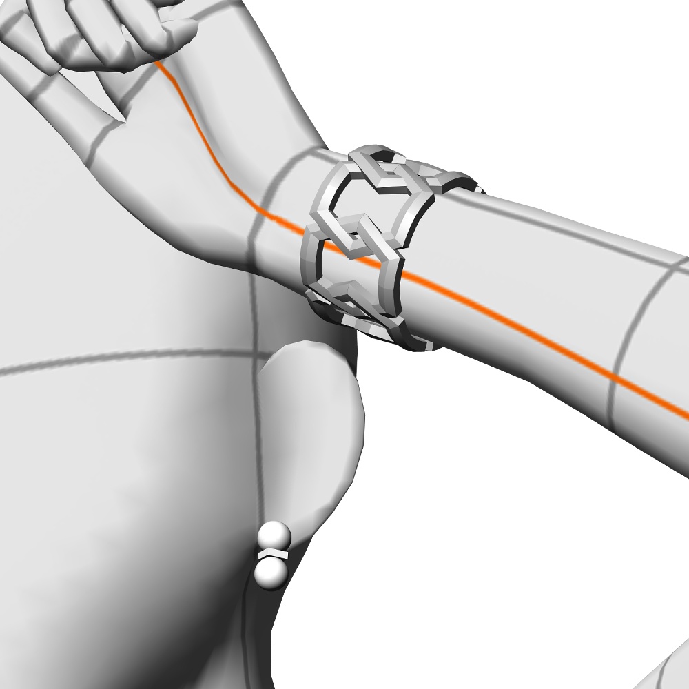 【3Dモデルデータ】ピアス16【Pierced earrings16】