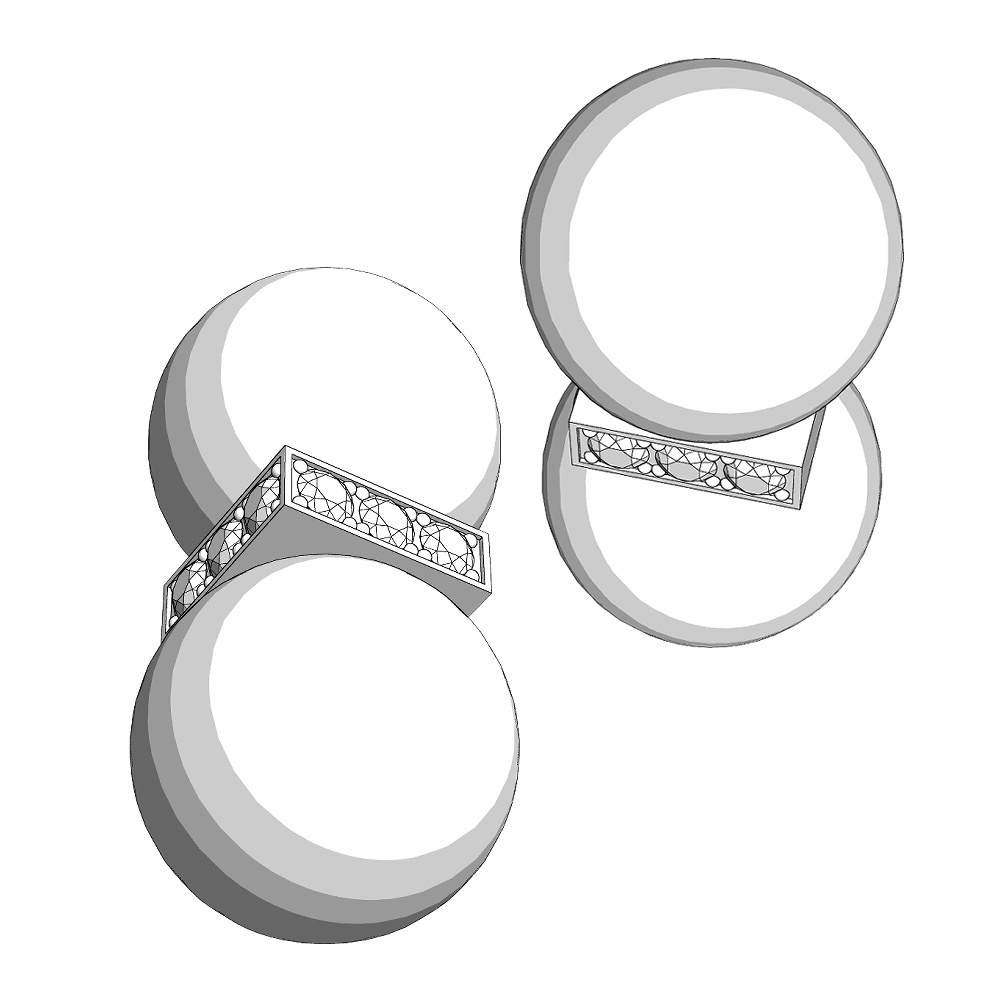 【3Dモデルデータ】ピアス16【Pierced earrings16】
