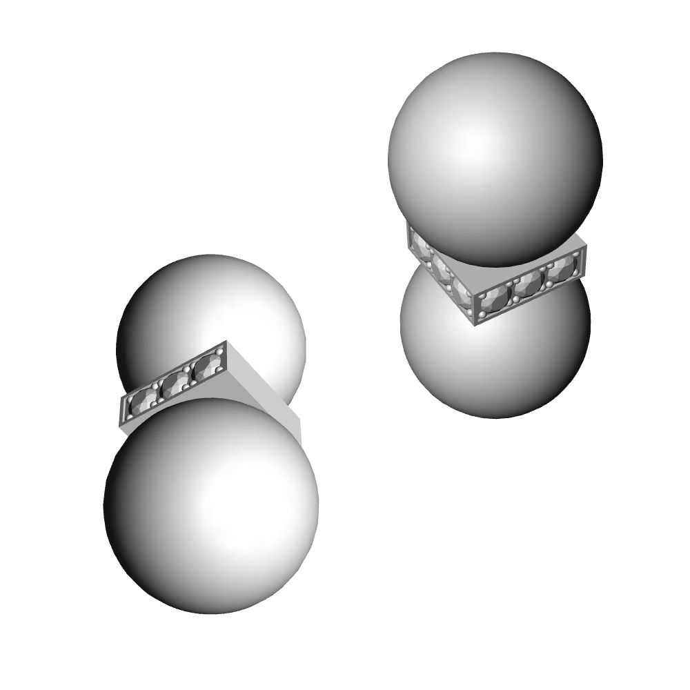 【3Dモデルデータ】ピアス16【Pierced earrings16】