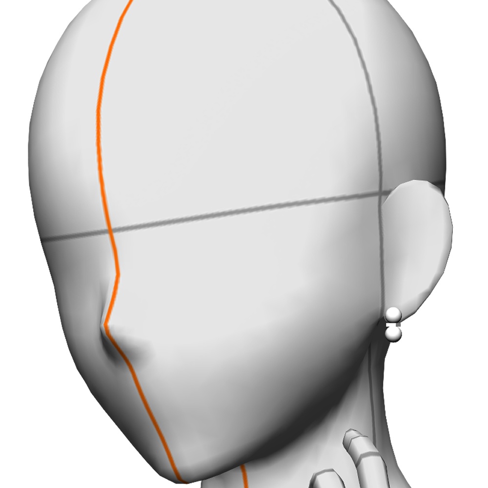 【3Dモデルデータ】ピアス16【Pierced earrings16】