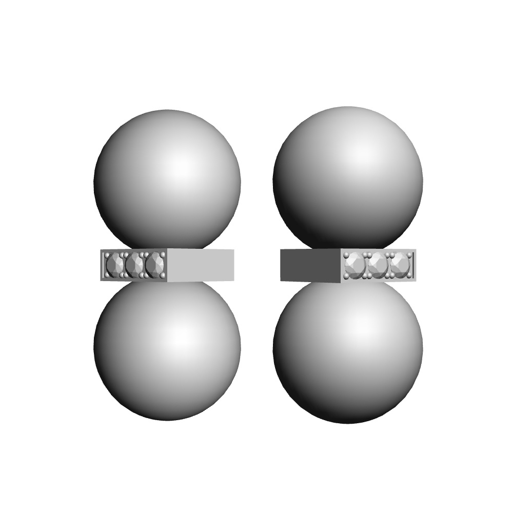 【3Dモデルデータ】ピアス16【Pierced earrings16】