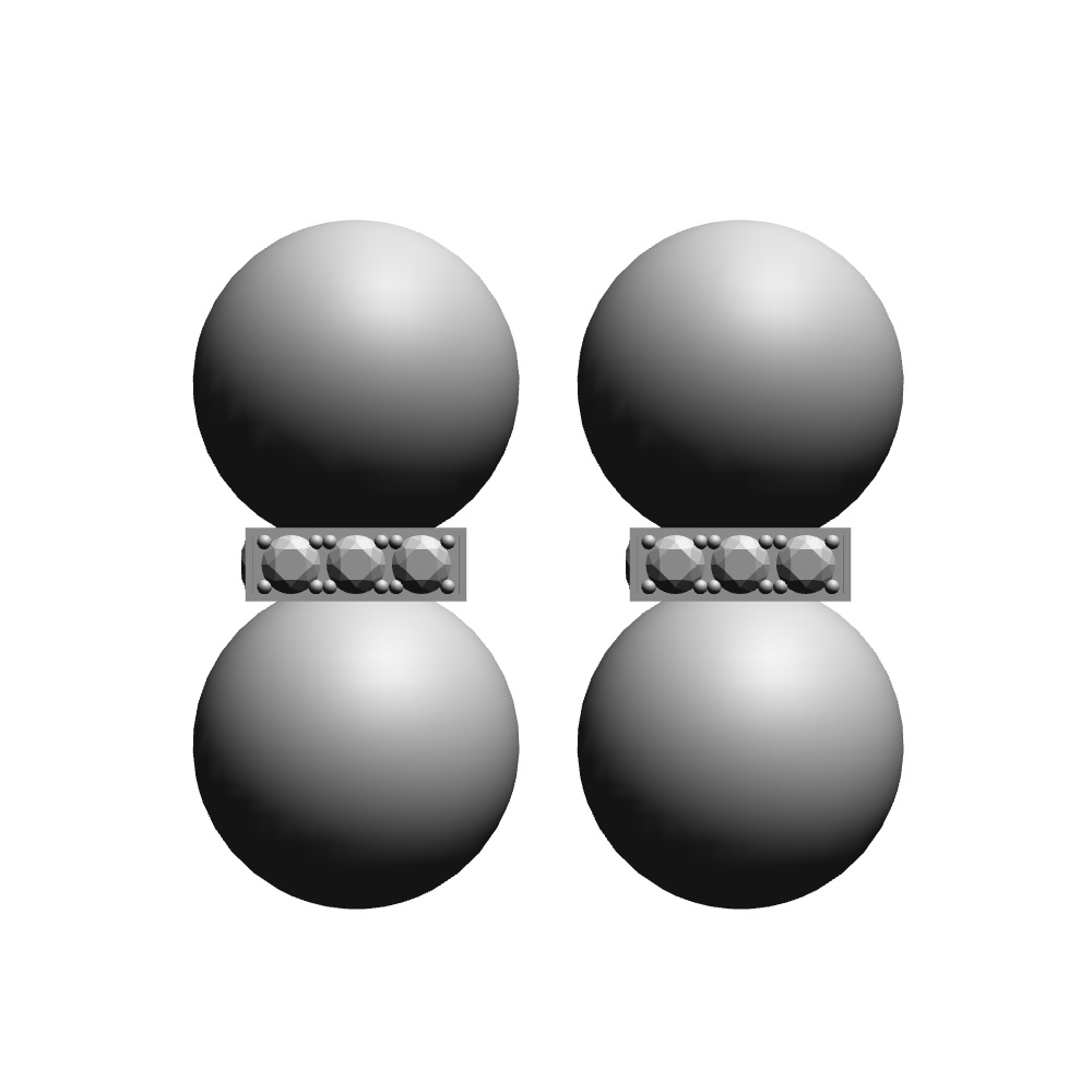 【3Dモデルデータ】ピアス16【Pierced earrings16】