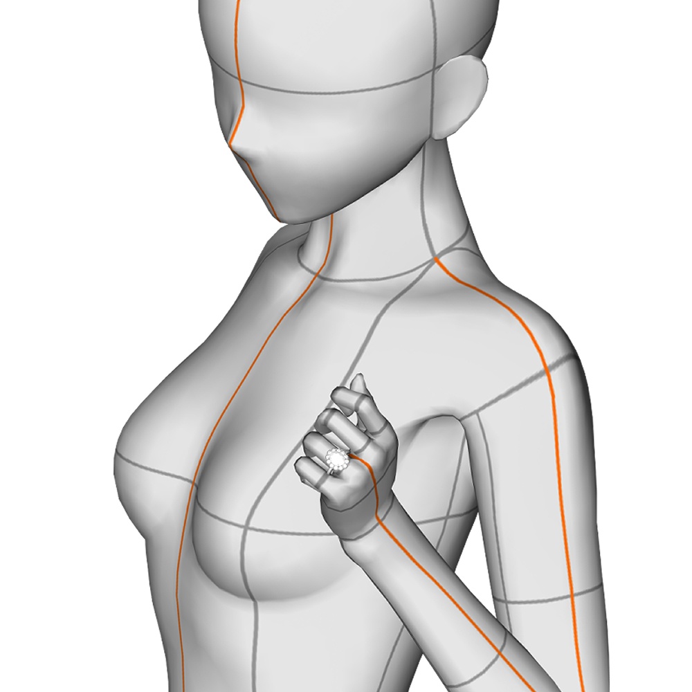 【3Dモデルデータ】リング23【3D model ring23】