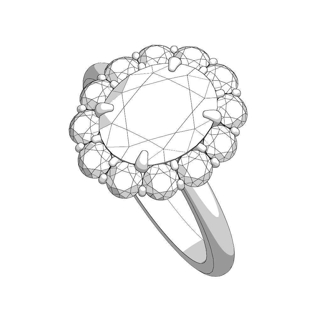 【3Dモデルデータ】リング23【3D model ring23】