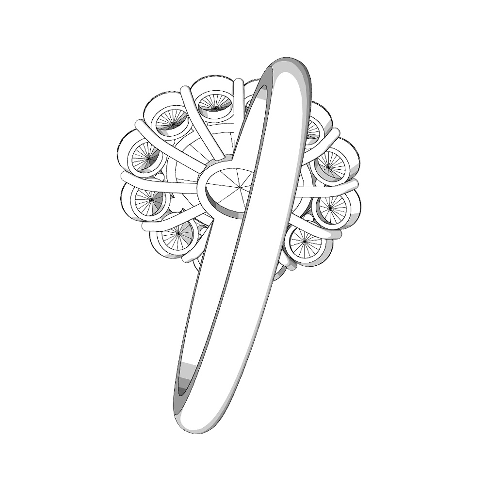 【3Dモデルデータ】リング23【3D model ring23】