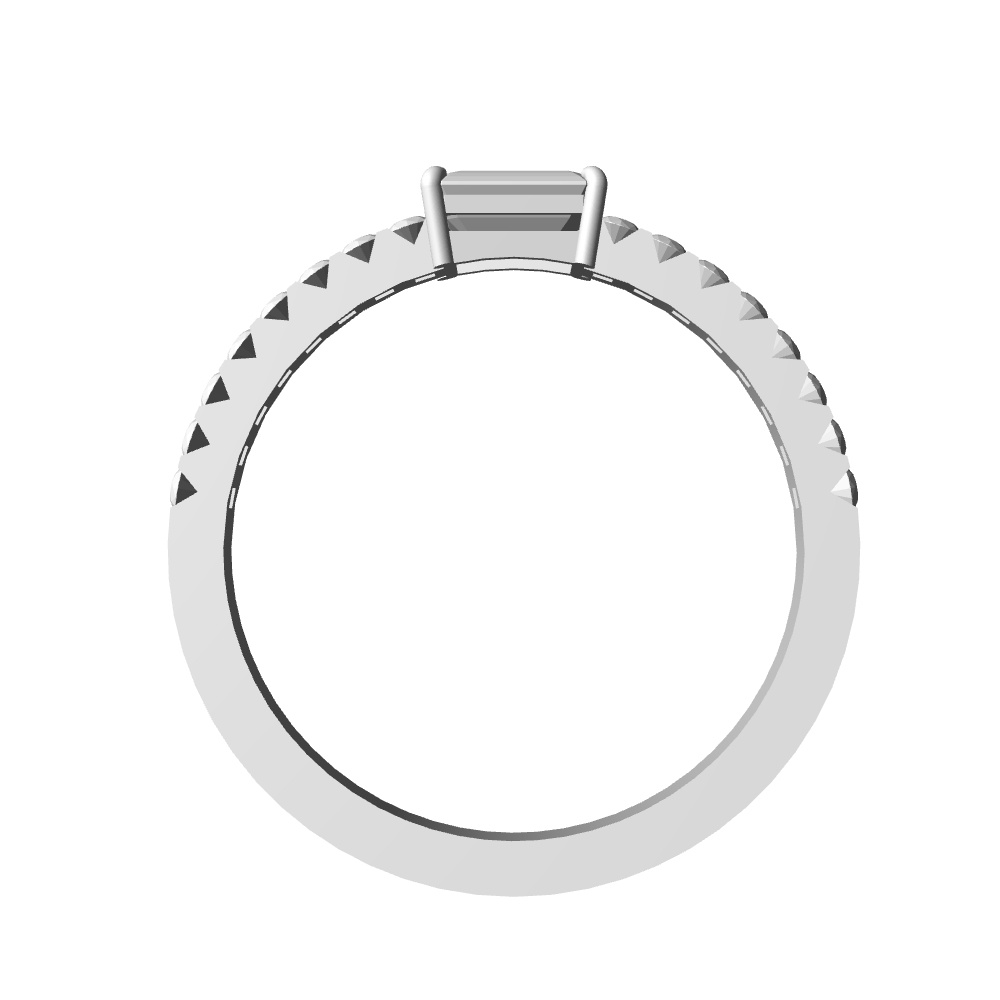 【3Dモデルデータ】リング24(ケース付き)【3D model engagement ring】