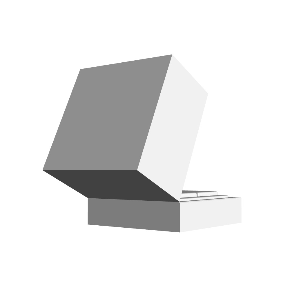 【3Dモデルデータ】リング24(ケース付き)【3D model engagement ring】