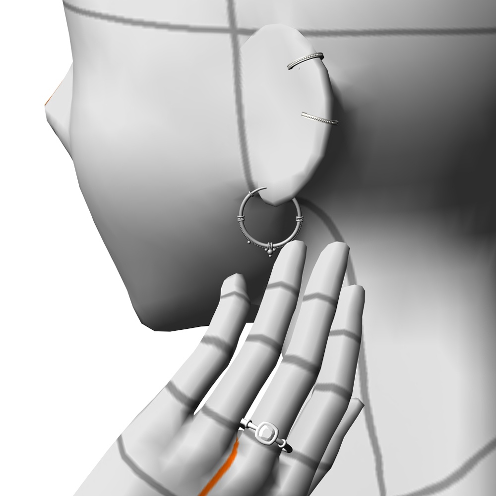 【3Dモデルデータ】リング25【3D model, ring25】