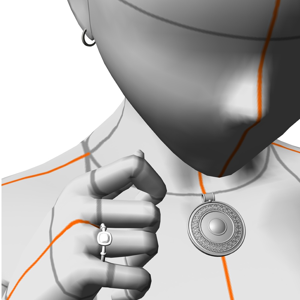 【3Dモデルデータ】リング25【3D model, ring25】