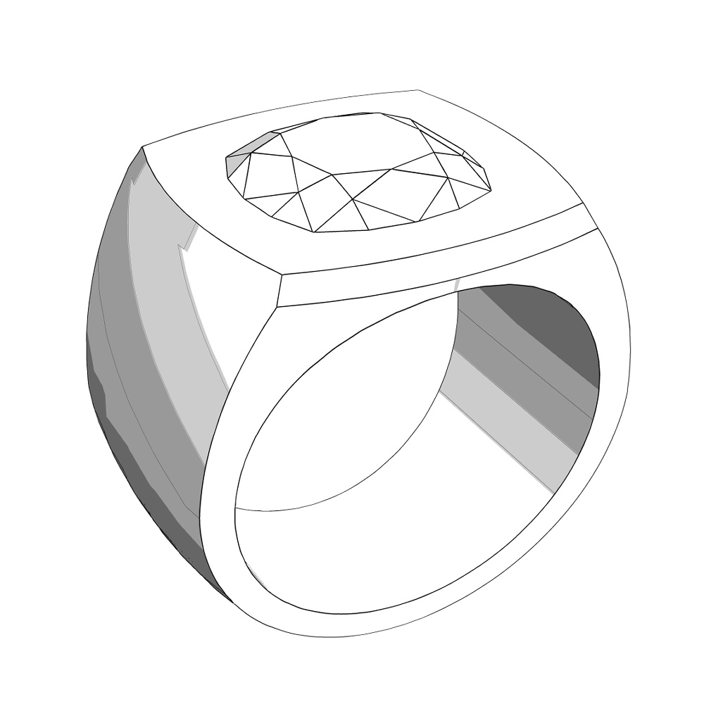 【3Dモデルデータ】リング26【3D model, ring26】