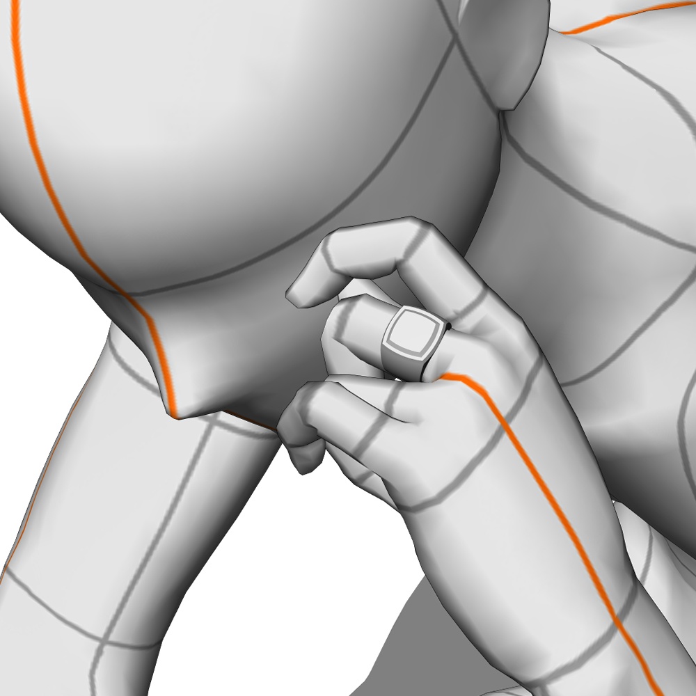 【3Dモデルデータ】リング26【3D model, ring26】