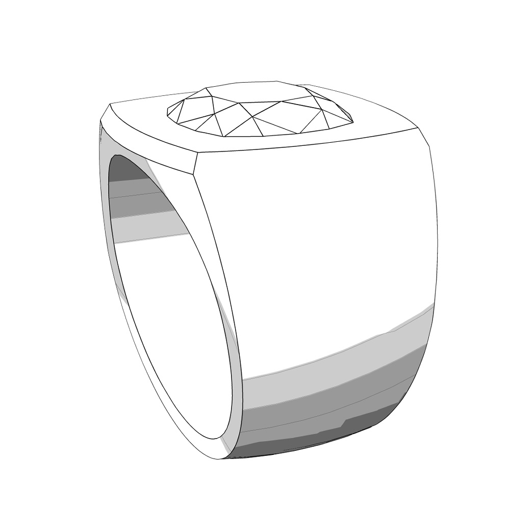 【3Dモデルデータ】リング26【3D model, ring26】