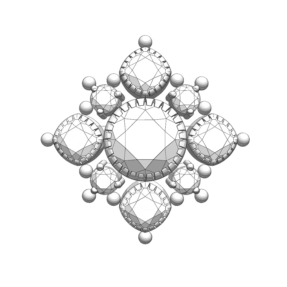 【3Dモデルデータ】ペンダント10【3D model, pendant10】