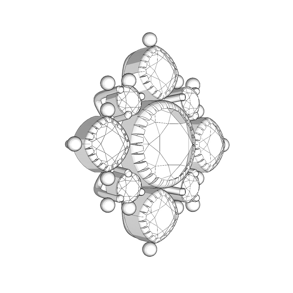 【3Dモデルデータ】ペンダント10【3D model, pendant10】