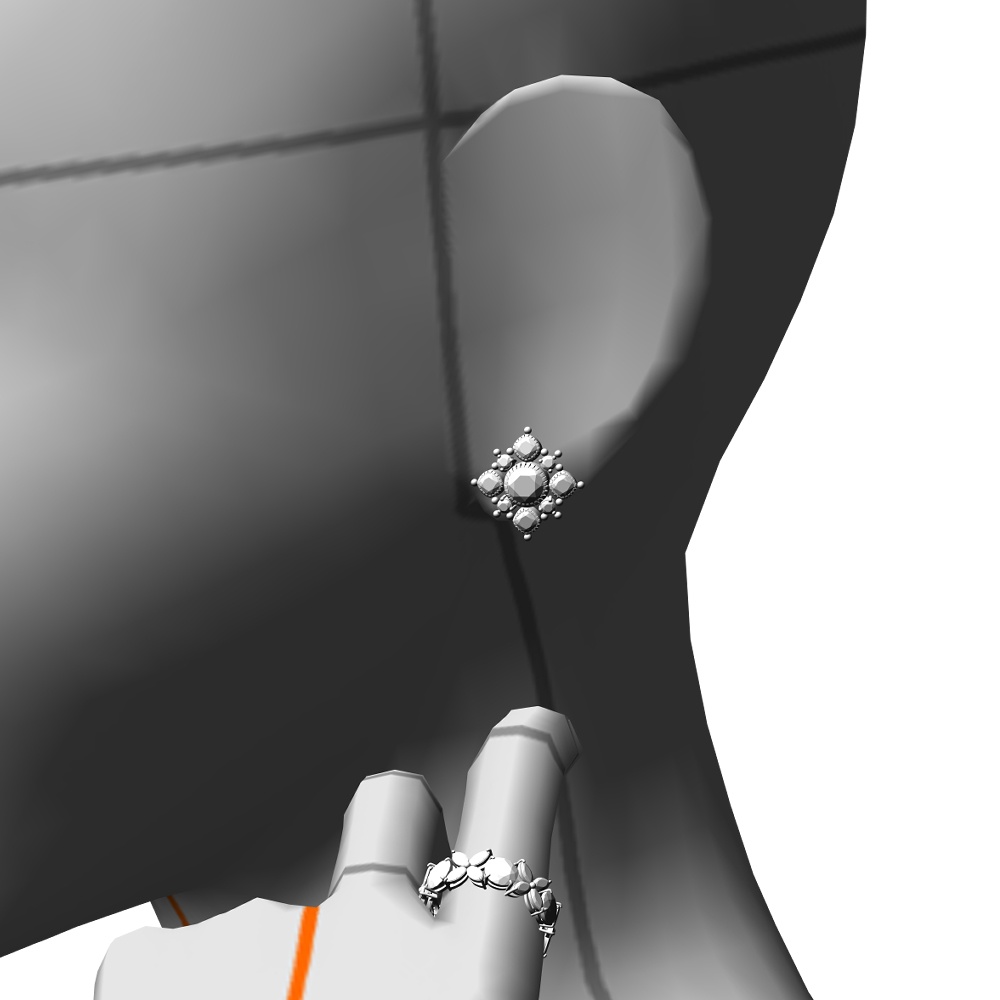 【3Dモデルデータ】ペンダント10【3D model, pendant10】