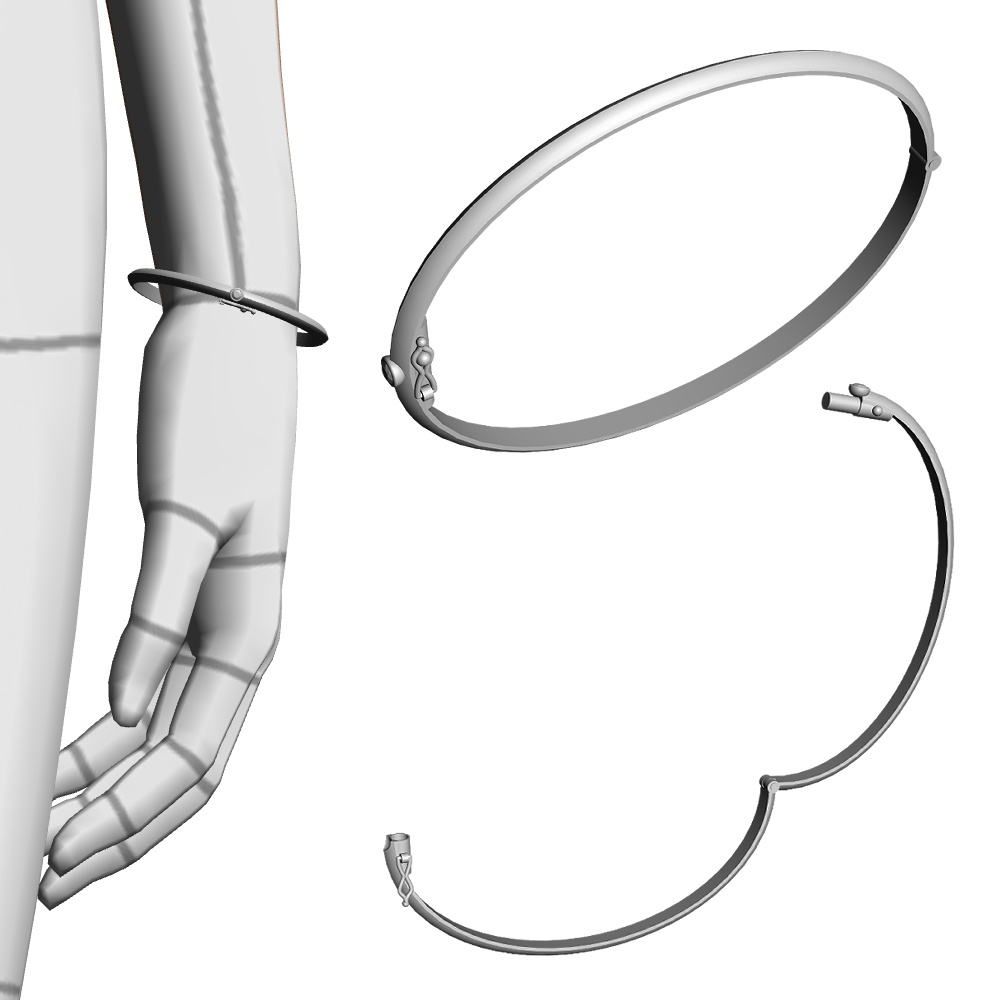 【3Dモデルデータ】ブレスレット2【bracelet2】
