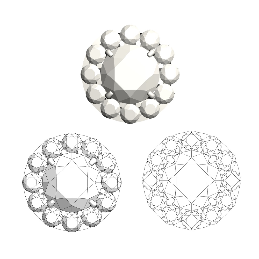 【3Dモデルデータ】ピアス10【Pierced earrings10】