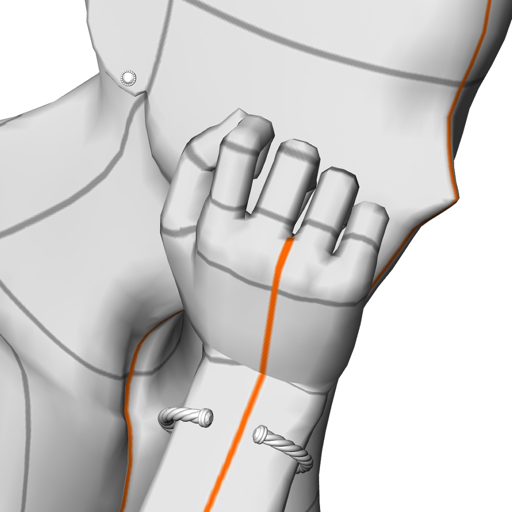 【3Dモデルデータ】ピアス18【Pierced earrings18】