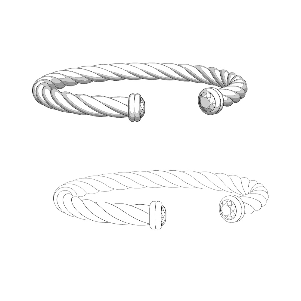 【3Dモデルデータ】ブレスレット3【bracelet3】