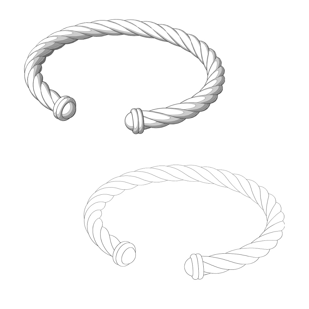 【3Dモデルデータ】ブレスレット3【bracelet3】