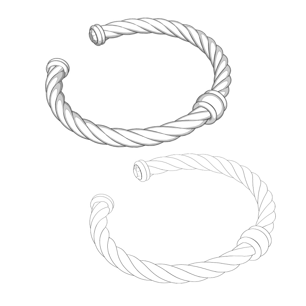 【3Dモデルデータ】ブレスレット3【bracelet3】