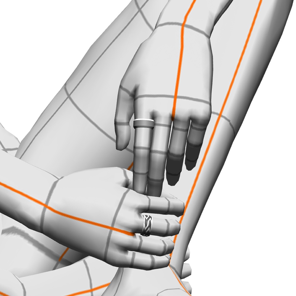 【3Dモデルデータ】リング29【3D model, ring29】