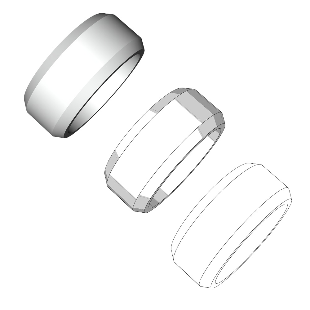 【3Dモデルデータ】リング29【3D model, ring29】