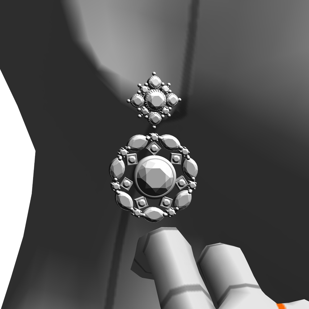 【3Dモデルデータ】ペンダント12【3D model, pendant12】