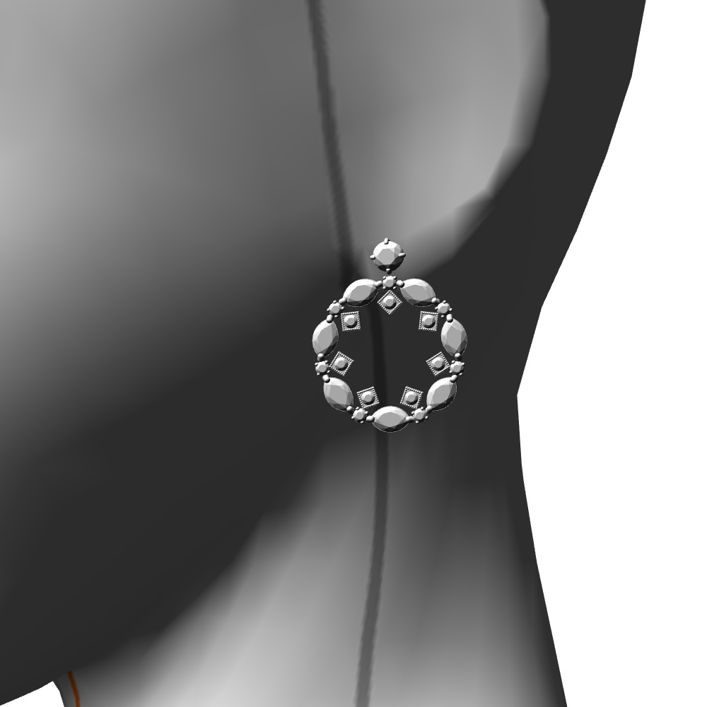 【3Dモデルデータ】ペンダント12【3D model, pendant12】