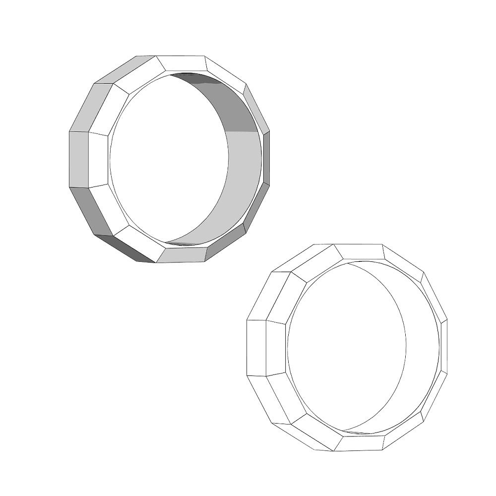 【3Dモデルデータ】リング30【3D model, ring30】
