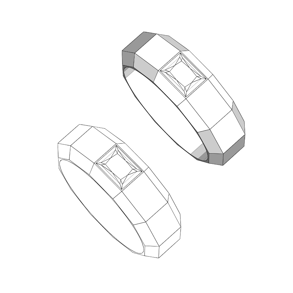 【3Dモデルデータ】リング30【3D model, ring30】