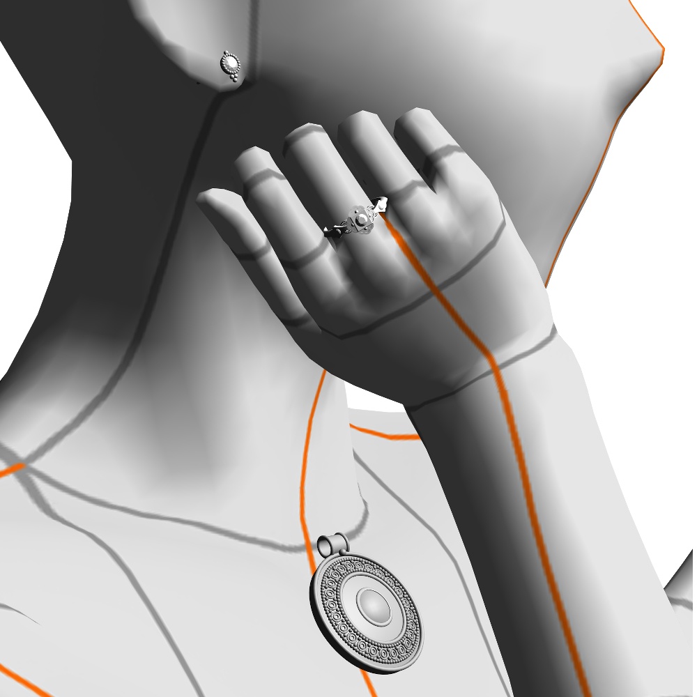 【3Dモデルデータ】リング32【3D model, ring32】