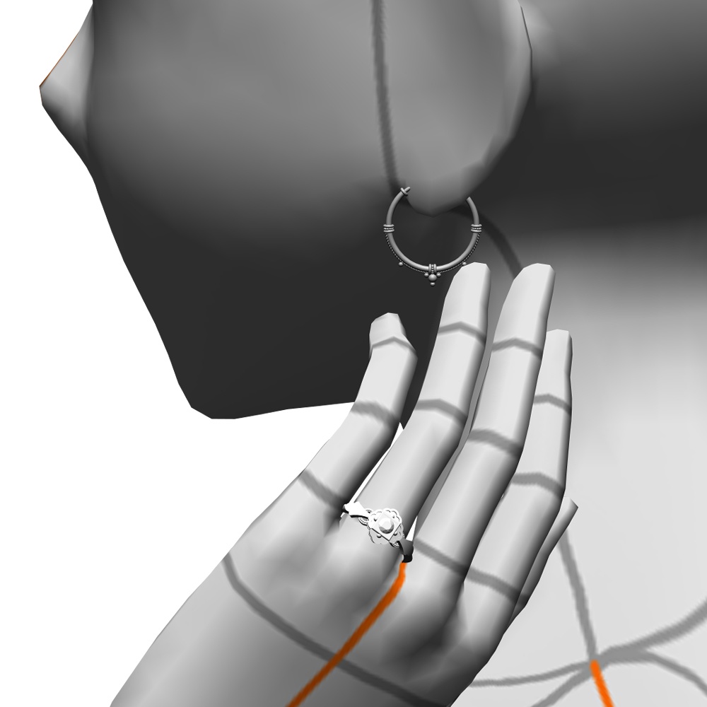 【3Dモデルデータ】リング32【3D model, ring32】