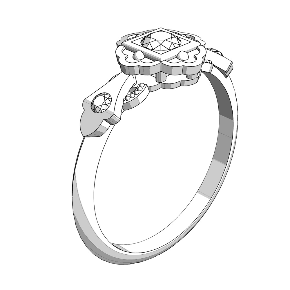 【3Dモデルデータ】リング32【3D model, ring32】