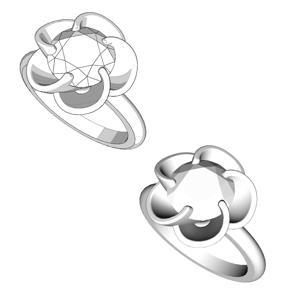【3Dモデルデータ】リング33【3D model, ring33】