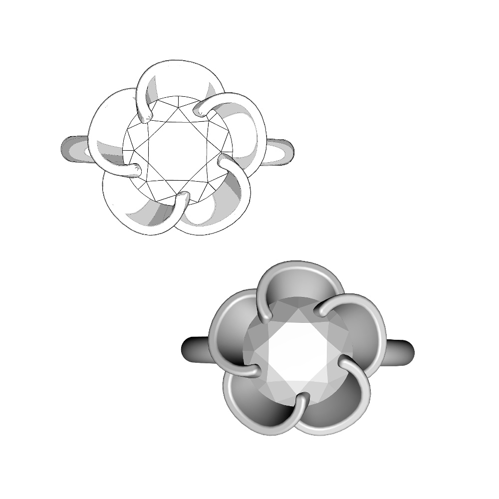 【3Dモデルデータ】リング33【3D model, ring33】