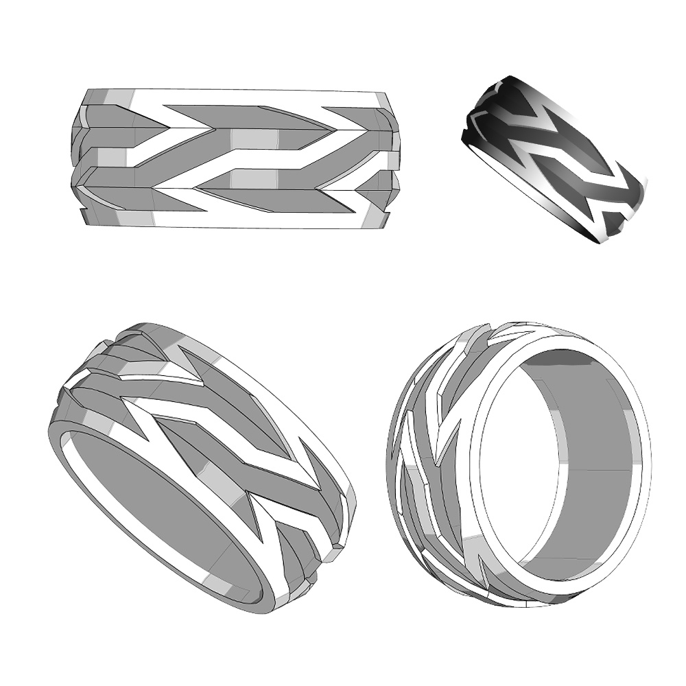 【3Dモデルデータ】リング34【3D model, ring34】