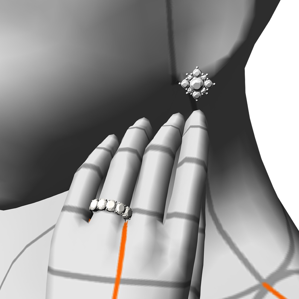 【3Dモデルデータ】リング35【3D model, ring35】