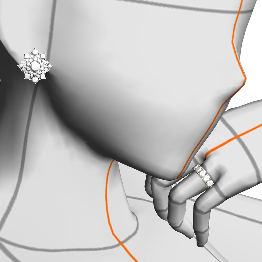 【3Dモデルデータ】リング35【3D model, ring35】