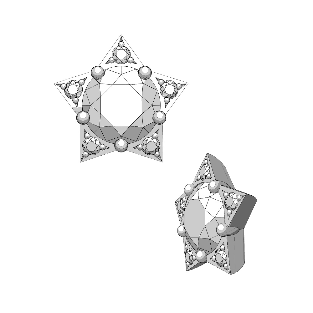 【3Dモデルデータ】リング36【3D model, ring36】