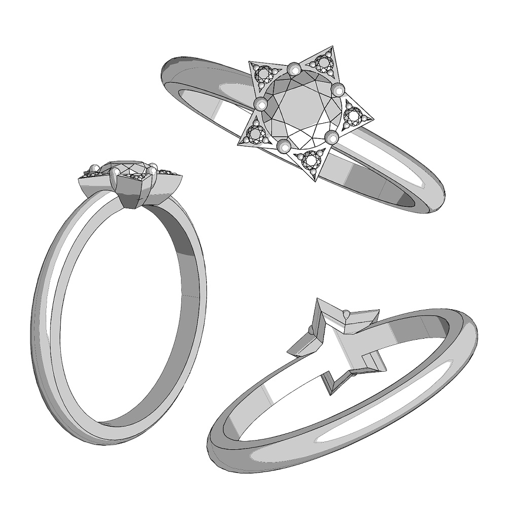 【3Dモデルデータ】リング36【3D model, ring36】