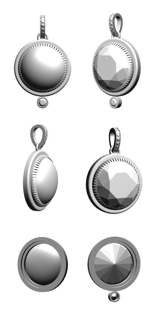 【3Dモデルデータ】ペンダント13【3D model, pendant13】