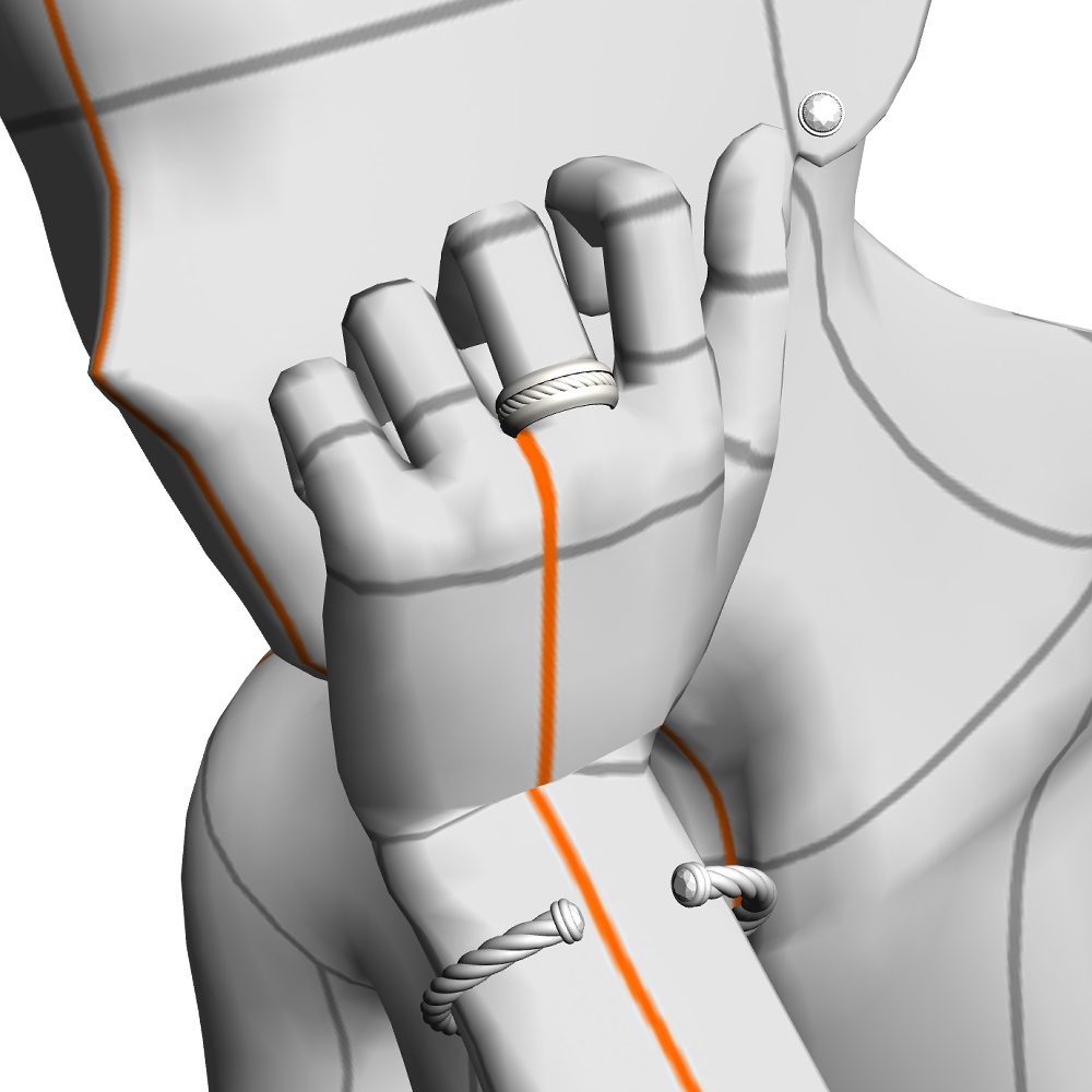 【3Dモデルデータ】ペンダント13【3D model, pendant13】