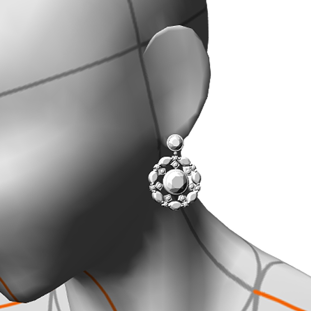 【3Dモデルデータ】ペンダント13【3D model, pendant13】