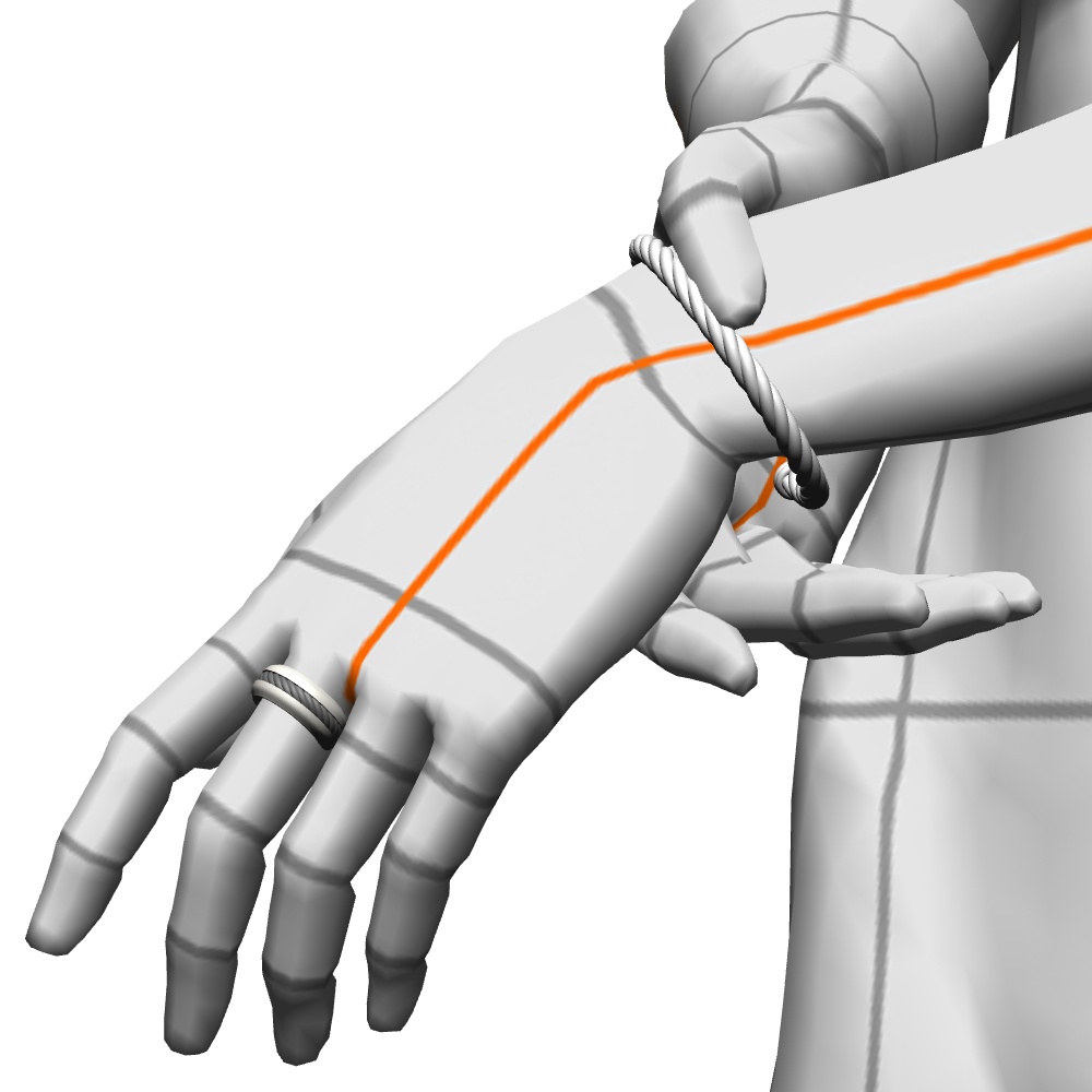 【3Dモデルデータ】リング40(縄目リング)【3D model, ring40 ropering】