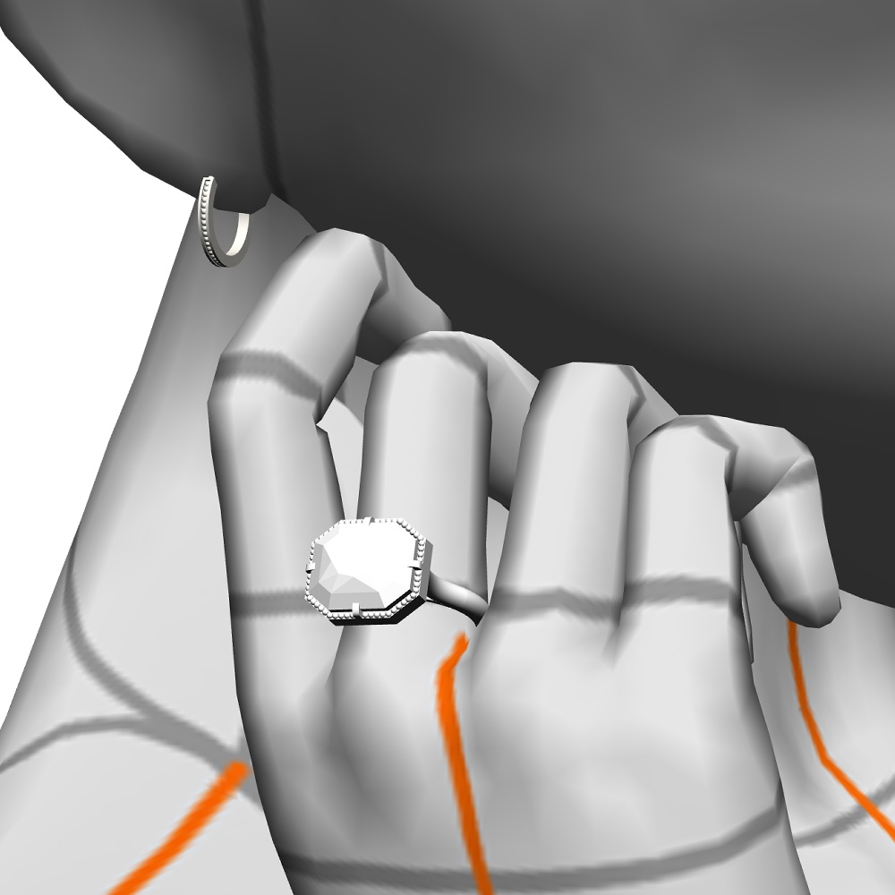 【3Dモデルデータ】リング41【3D model, ring41】