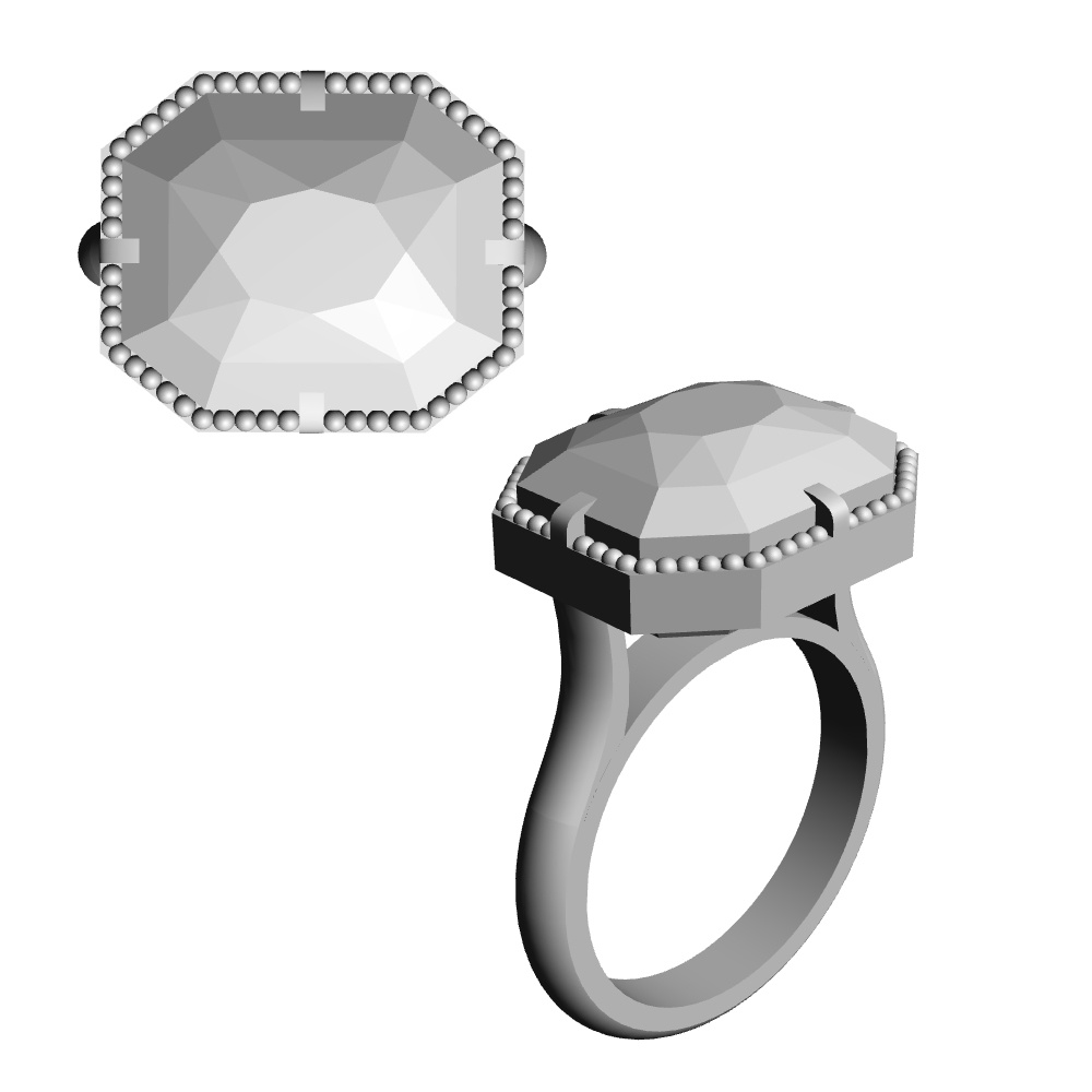 【3Dモデルデータ】リング41【3D model, ring41】